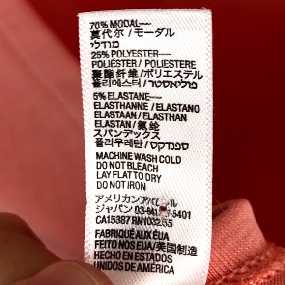 American Apparel Jersey Oversized Cutout Open Back Short Sleeve Shirt Orange - Picture 7 of 9